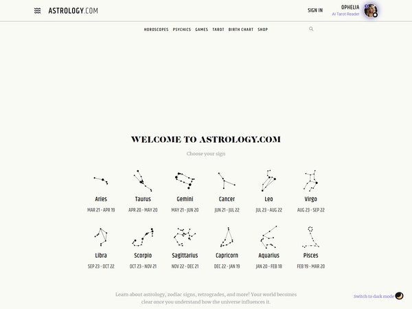 astrology.com preview