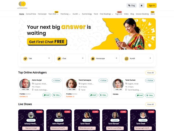 astroyogi.com preview